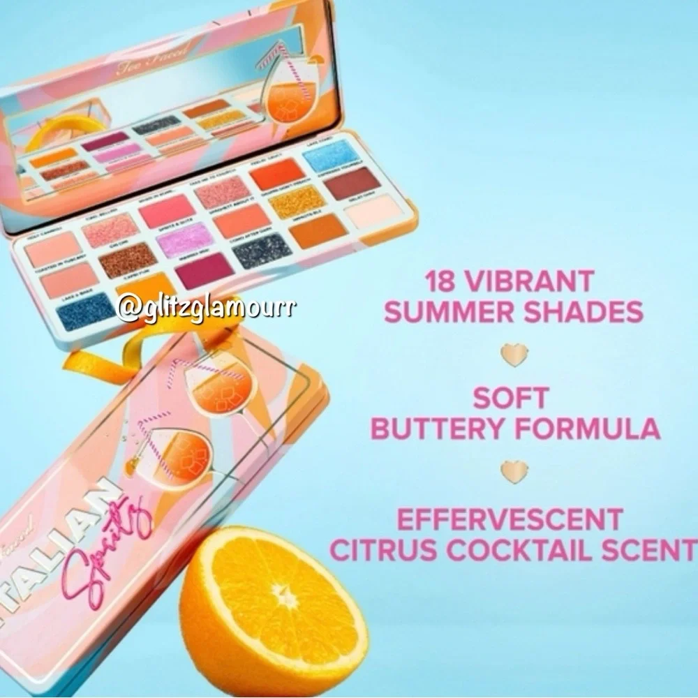 ✨🍹Too Faced Italian Spritz Eyeshadow Palette🍹✨